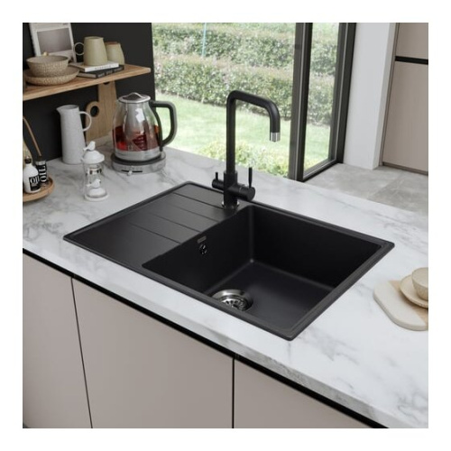 Кухонная мойка MAUNFELD Lacrima 700 MFQS-700B черный