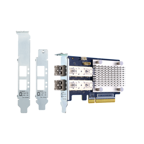 Сетевая карта QNAP QXP-16G2FC Dual-port Fiber Channel adapter, 2 x 16 Gb / s SFP +, PCIe Gen3 x8. For QTS OS Only