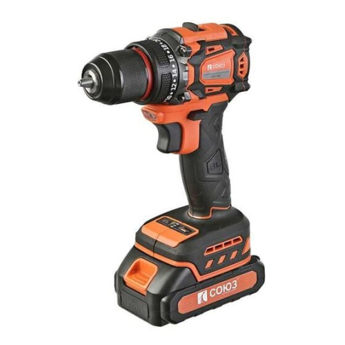 Дрель-шуруповерт СОЮЗ ДШС-1845 2x2.0Ач+ЗУ, ЗУ