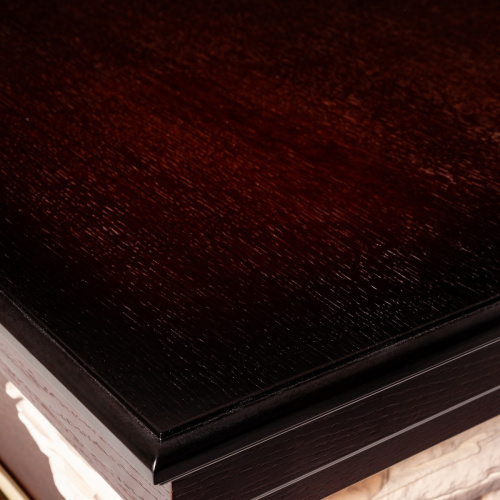 Электрокамин RealFlame Dublin Corner Rock AO античный дуб с очагом Majestic Lux Brass