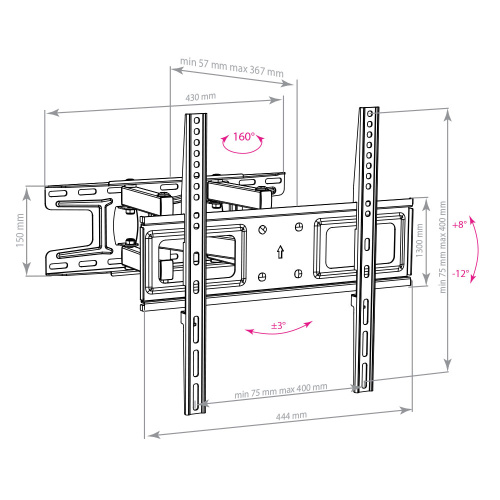 Кронштейн Arm Media LCD-417 черный