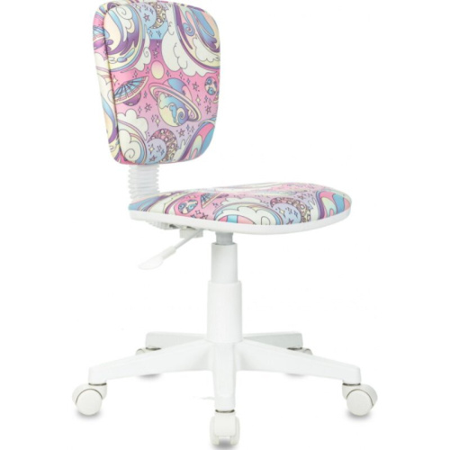 Кресло Бюрократ CH-W204NX/Moon-PK мультиколор луна розовая крестов. пластик пластик белый