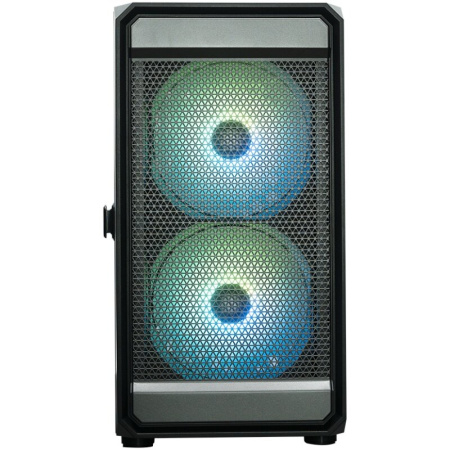 Корпус XASTRA A303M 3ARGB-C6 Black (A303M-2FC14A-1FC12A-C6-D) mATX/Mesh/ tempered glass / 2x140mm + 1x120mm ARGB PWM fans/Argb+PWM HUB 6port/ Door