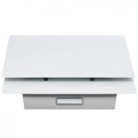 Вытяжка наклонная Gorenje WHI649EXGW белый/белый