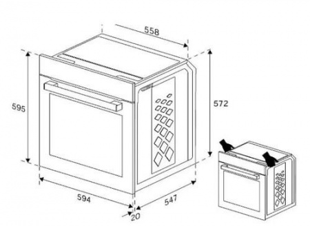 Электрический духовой шкаф Hotpoint FE8 831 JSC BL черный