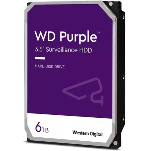 HDD Western Digital Purple WD64PURZ SATA 6Tb, IntelliPower, 256MB buffer (DV-Digital Video)