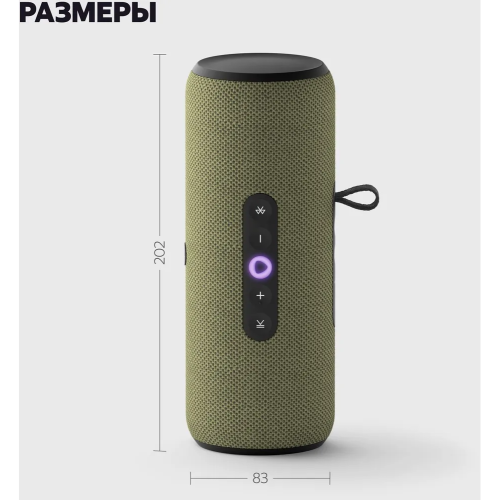 Умная колонка ЯНДЕКС Стрит Алиса YNDX-00030GRN зеленый