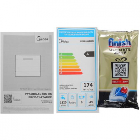 Посудомоечная машина Midea MCFD55S460Si серебристый