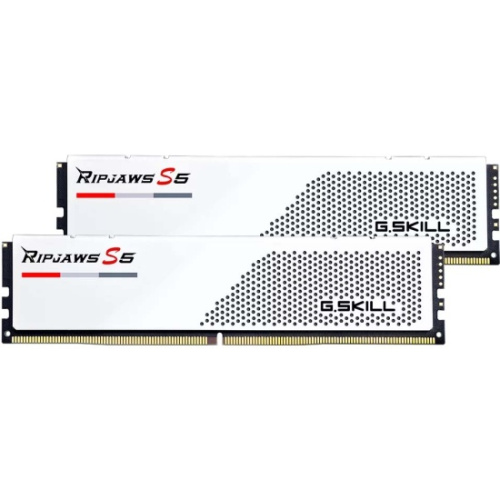 ОЗУ G.SKILL Ripjaws S5 64GB (F5-6000J3040G32GX2-RS5W) (2x32GB) DDR5 6000MHz CL30 (30-40-40-96) 1.4V / White