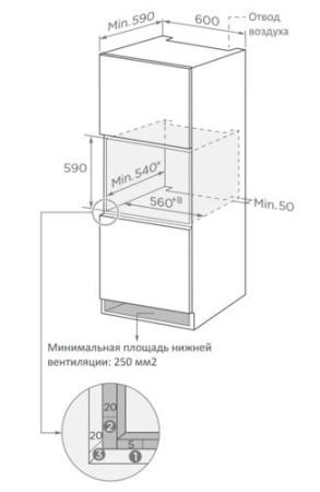 Электрический духовой шкаф Weissgauff EOM 691 PDW Steam Clean белый