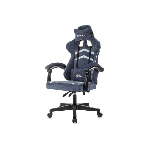 Кресло игровое BRABIX Shooter GM-123 (533212) ткань, синее/серое