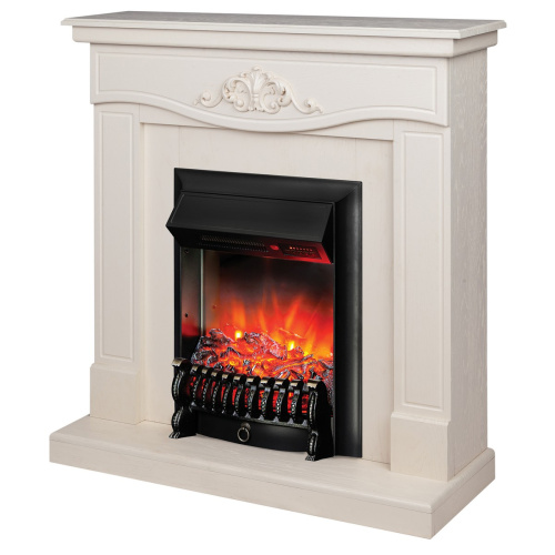 Электрокамин RealFlame Junona WT айвори с очагом Fobos Lux Black RC