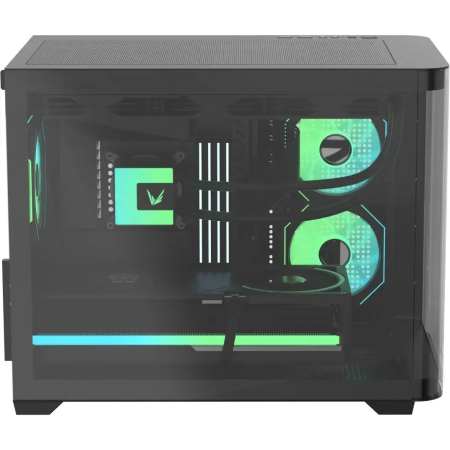 Корпус Formula Crystal U2M Floe, mATX, Mini-Tower, без БП, черный
